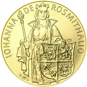 Johana z Rožmitála na zlaté minci